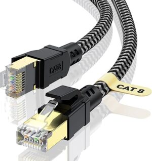 CABNEER Cat 8 High-Speed Ethernet Cable 1FT
