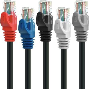 Mediabridge CAT6 Ethernet Patch Cable 3 ft (5-Pack)