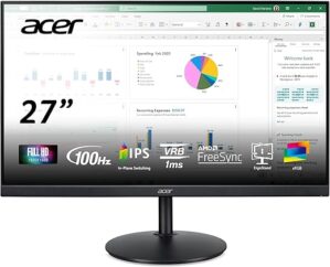 acer CB272 Ebmiprx 27" FHD Monitor, 100Hz