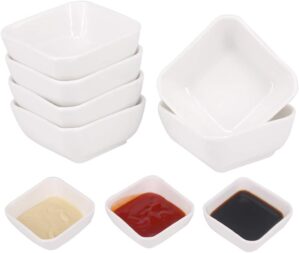 Belinlen Ceramic Dip Bowls Set, 6 Pack