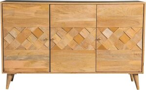 Coaster Home Furnishings Checkered Pattern 3-Door Accent Cabinet 953460