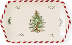 Spode Christmas Tree Peppermint Dessert Tray