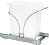 Household Essentials Chrome-Plated Pull-Out Trash Can