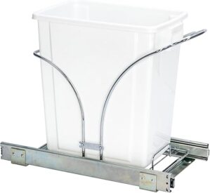 Household Essentials Chrome-Plated Pull-Out Trash Can