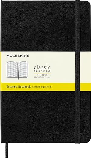 Moleskine Classic Hard Cover Large Squared Notebook
