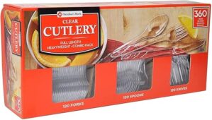 Member's Mark Clear Cutlery Combo Pack - 360 Count