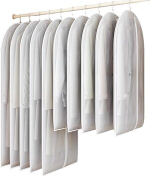 Maylmc Clear Garment Bags For Hanging Clothes