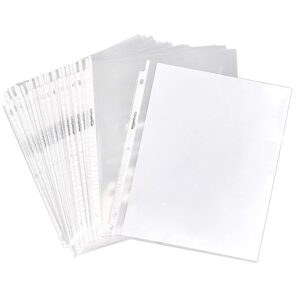 Amazon Basics Clear Sheet Protectors for Binder, 100-Pack