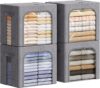 Lifewit Clothes Storage Bins With Metal Frame