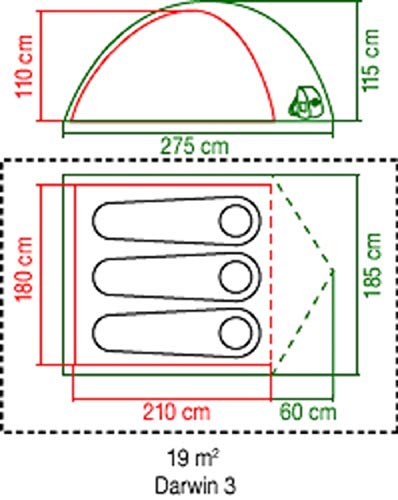 Coleman Darwin 2 Compact 2 Man Dome Tent - Image 2