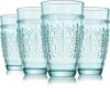 CREATIVELAND Colored Vintage Drinking Glasses Set