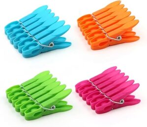 JABINCO Colorful Heavy Duty Laundry Clothespins (24 Pack)