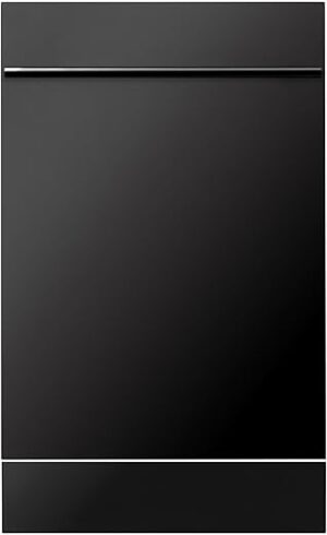 ZLINE Compact Black Stainless Steel Top Control Dishwasher, 40dBa