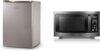 BLACK+DECKER Compact Refrigerator With Microwave Bundle, Black Stainless Steel