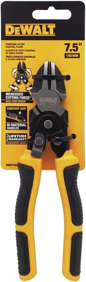 DEWALT Compound Action Diagonal Pliers DWHT70275