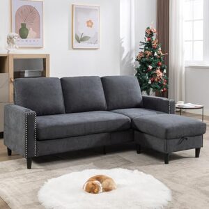 Siiejia Convertible Sectional Couch With Storage