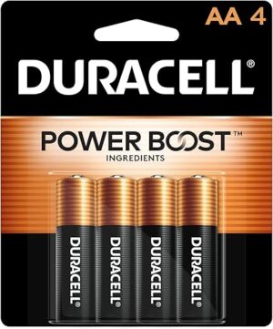 DURACELL CopperTop AA Alkaline Batteries, Long Lasting