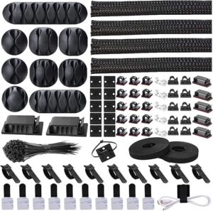 N NOROCME Cord Management Organizer Kit With Adhesive Clips
