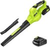 SnapFresh Cordless Leaf Blower, 20V with Battery
