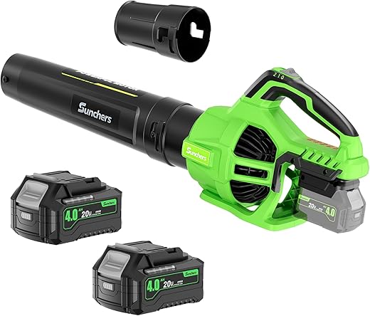 sunchers Cordless Leaf Blower, 580CFM 160MPH