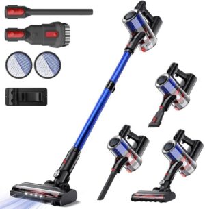 WYBQ Cordless Vacuum Cleaner, 24Kpa Suction, 6-in-1