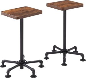 VECELO Counter Height Bar Stools Set