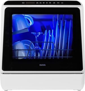 HAVA Countertop Dishwasher, 6 Programs, Portable