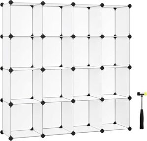 SONGMICS Cube Storage Organizer, 16 Plastic Cubes