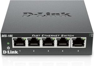 D-Link DES-105/B Fast Ethernet Switch, 5 Port