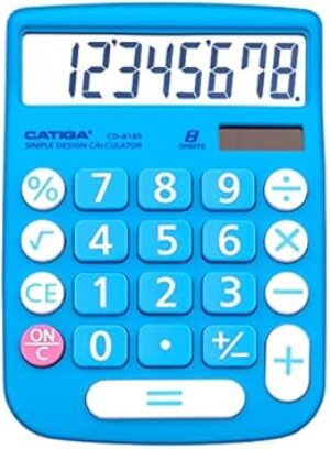 CATIGA Desktop Calculator 8 Digit, Solar Power, CD-8185