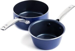 Blue Diamond Diamond Infused Nonstick Saucepan Set