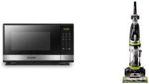 BLACK+DECKER Digital Microwave Oven, CleanView Upright Vacuum