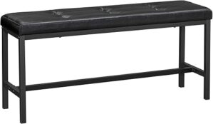 VASAGLE Dining Ottoman Bench With PU Leather, UKTB034B81