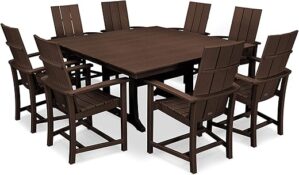 Polywood Dining Set, Mahogany