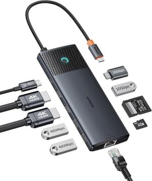Baseus Docking Station Dual Monitor 10Gbps 10 In 1