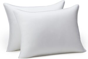 Amazon Basics Down Alternative Bed Pillow, Medium Density, Pack Of 2