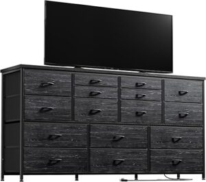 EnHomee Dresser TV Stand With Power Outlet