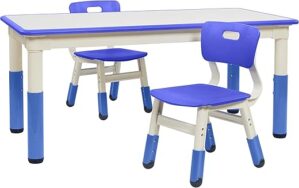 ECR4Kids Dry-Erase Activity Table With Chairs