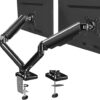 VIVO Dual Monitor Pneumatic Arm Desk Mount, STAND-V002O