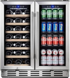 Kalamera Dual Zone Wine & Beverage Refrigerator