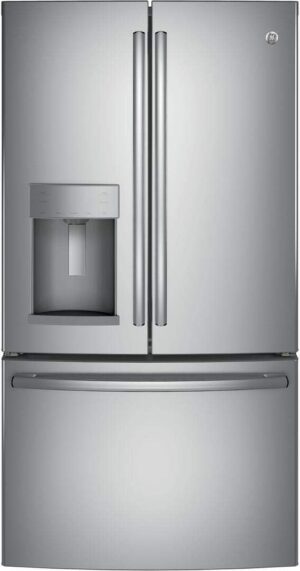 GE E 27.8-cu Ft Stainless Steel Refrigerator
