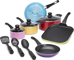 Ecolution Easy Clean Nonstick Cookware, 12-Piece Set