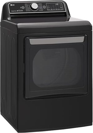 LG Electric Dryer - Front Loading - Black Steel