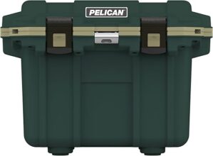 Pelican Elite 30 Quart Cooler (Hunter Green/Tan)