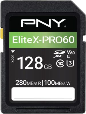 PNY EliteX-PRO60 128GB UHS-II SDXC Card
