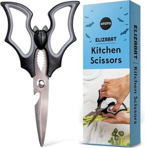 OTOTO Elizabat Kitchen Scissors - Gothic Bat Shears