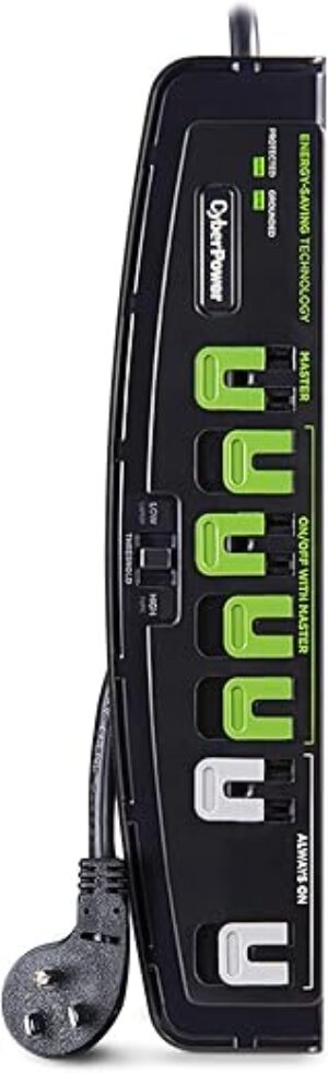 CyberPower Energy-Saving Surge Protector, 2100J, 7 Outlets