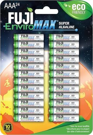 Fuji Enviromax EnviroMax AAA Super Alkaline Batteries 24-Pack