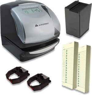 Acroprint ES900 Time Clock Bundle, Digital Display