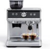 GarveeHome Espresso Machine With Grinder And Milk Frother